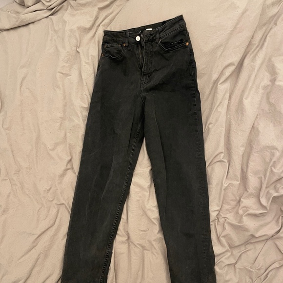 Black High rise mom jeans - Picture 1 of 2